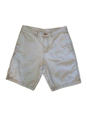 Tommy Bahama Relax Chino Shorts Men 33 Khaki Beige Cotton Beach Preppy Casual